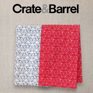 Crate & Barrel Glory Dish Towel Set of Two
